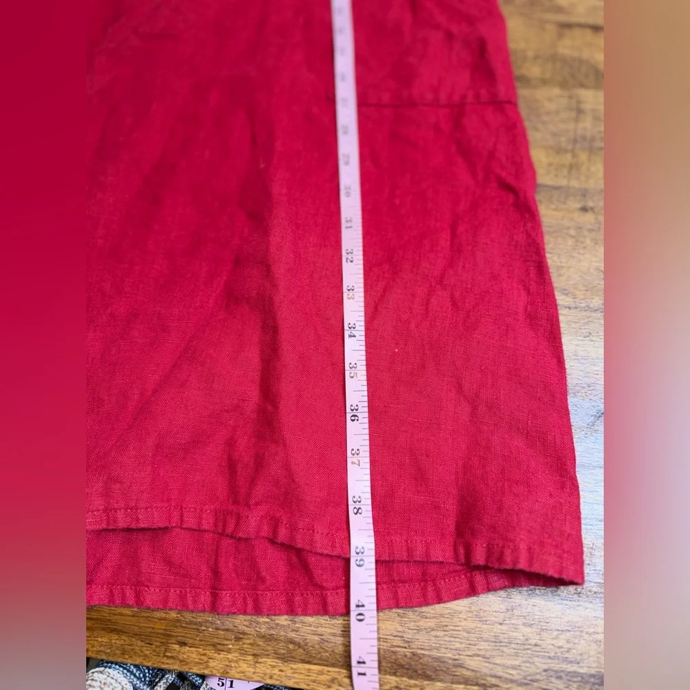 FLAX Designs Linen Shift Patch Pockets Dress - Picture 6 of 6